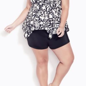 Black Swim Shorts - Avenue Women's Plus Size 32